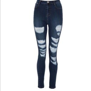 Wallflower ripped skinny jeans.